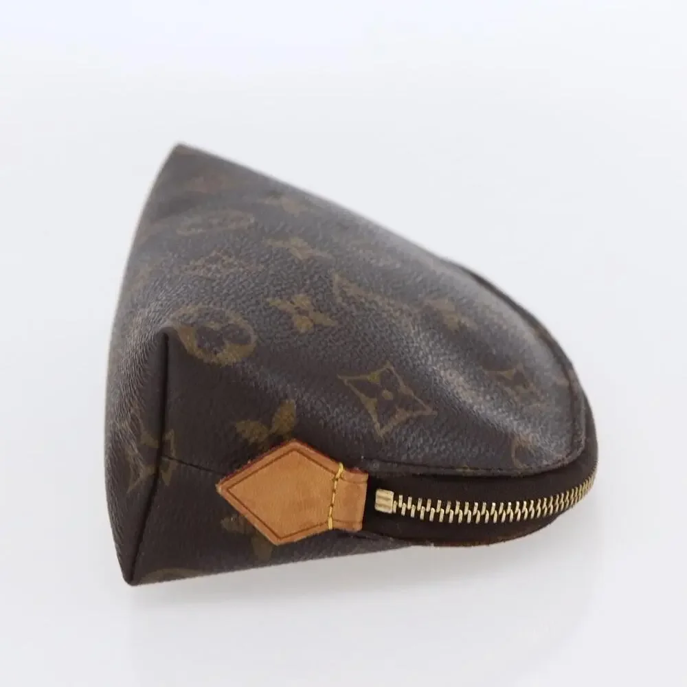 Louis Vuitton Monogram Pochette Cosmetic PM Pouch Brown